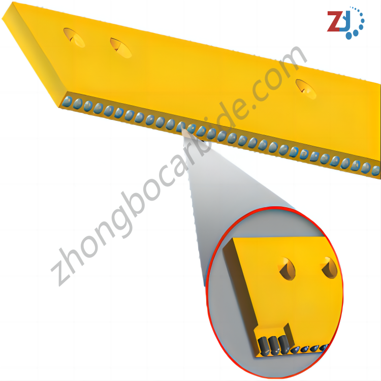 Carbide Snow Plow Blades with Button