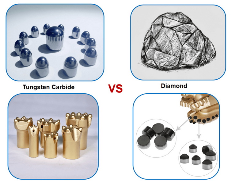 tungsten carbide and diamond