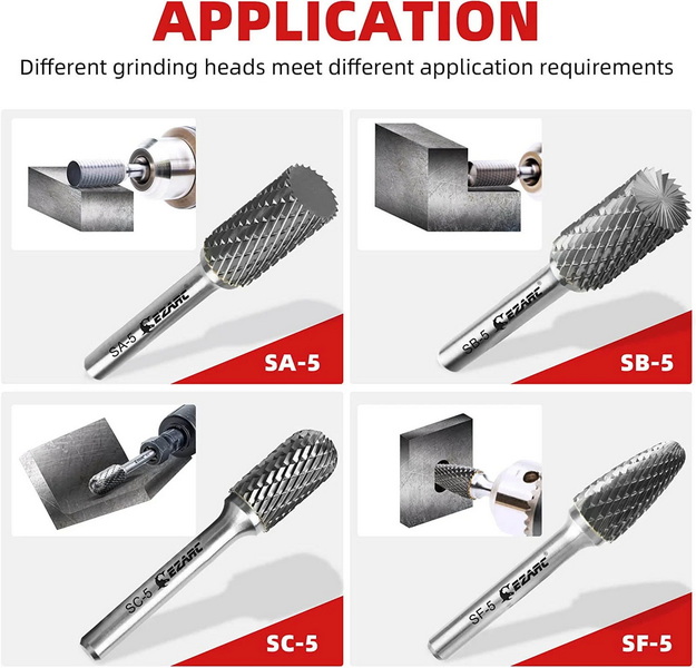Application.jpg Tungsten Carbide Burrs